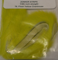 ������ �������� 6 ��. (�������) zonker strips 1/4 inch fl yellow chartreuse N. Spirit